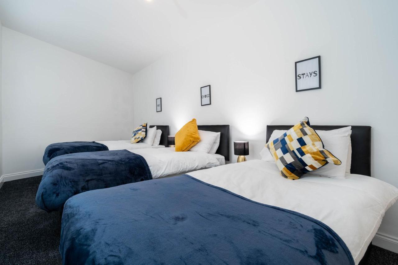 Three Bedroom Apartment- One Choice Stays Serviced Accommodation- Jewellery Quarter Бірмінгем Екстер'єр фото